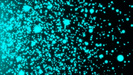 Many-abstract-small-blue-particles-in-space,-computer-generated-abstract-background