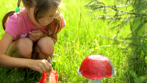 Little-girl-coloring-garden-decoration