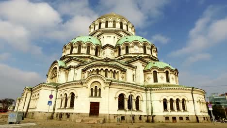 Tag-Schuss-von-St.-Alexander-Nevsky-Kathedrale-in-Sofia,-Bulgarien