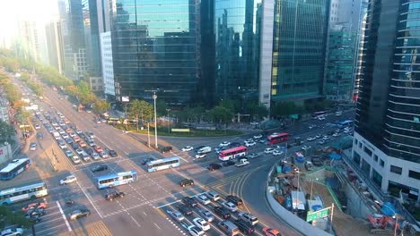 Ansicht-der-Stadt-von-Südkorea-Seoul