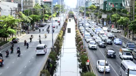 Time-lapse-of-traffic-jam-in-bangkok