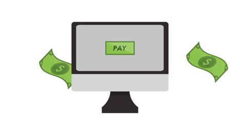 Payment-on-computer-animation