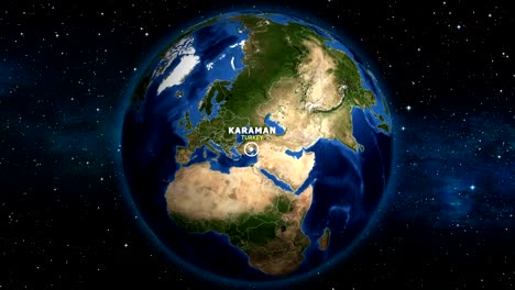 EARTH-ZOOM-IN-MAP---TURKEY-KARAMAN