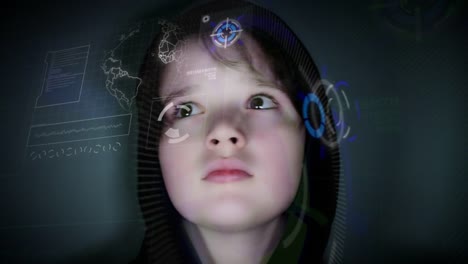 4-k-futuristische-Kind-beobachten-um-Animation