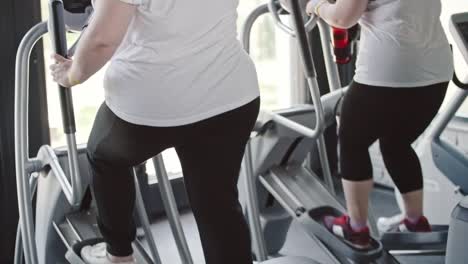 Working-Out-on-Elliptical-Trainer