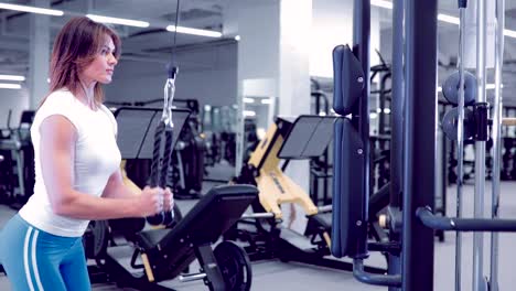 Mujer-haciendo-ejercicios-para-Tricep-en-gimnasio.-Hermosa-mujer-haciendo-ejercicios-de-tríceps.-Chica-fitness-haciendo-tríceps-ejercicio-de-jalones-de-cable-en-gimnasio