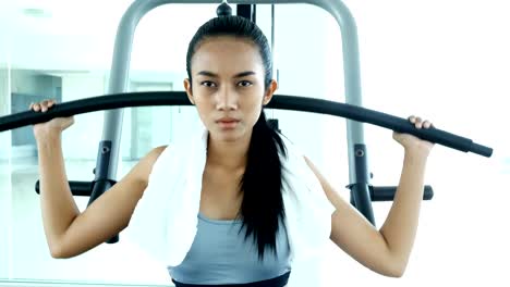 Asian-woman-Exercise-at-gym.-Sport-and-Reaction-concept.-4k-Resolution.