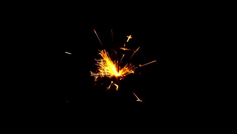 Sparkler-isolated-on-black-background