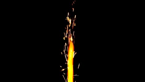 Sparkler-isolated-on-black-background