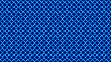 Abstract-Line-glowing-wave-zigzag-rotate-moving-illustration-blue-color-on-dark-blue-background-seamless-looping-animation-4K-with-copy-space