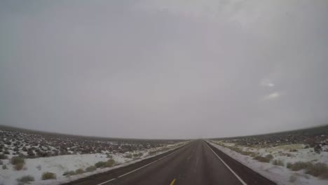 Elevated-POV-Time-Lapse-Driving-Shot-|-Rural-Nevada,-USA