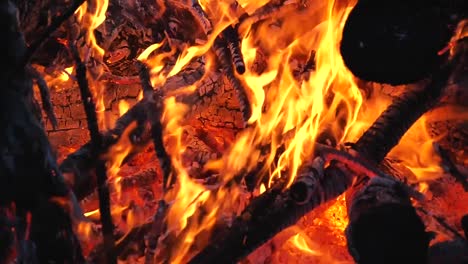 close-up-of-the-bonfire