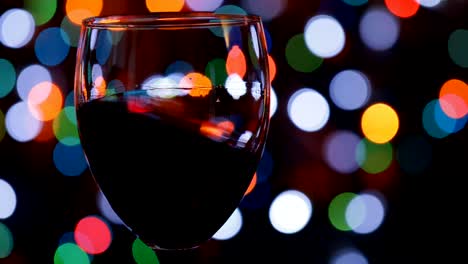 Vino-tinto-con-luces-de-Navidad