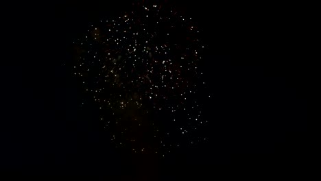 Colorful,-beautiful-fireworks-explode-in-the-night-sky.