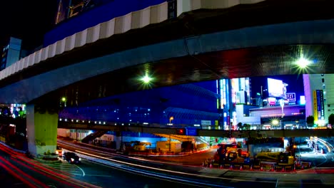 Lapso-de-tiempo-de-la-noche-en-Shibuya