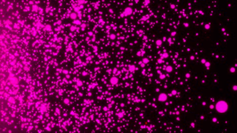 Viele-abstrakte-kleine-violette-Partikel-im-Raum,-Computer-generierte-abstrakten-Hintergrund