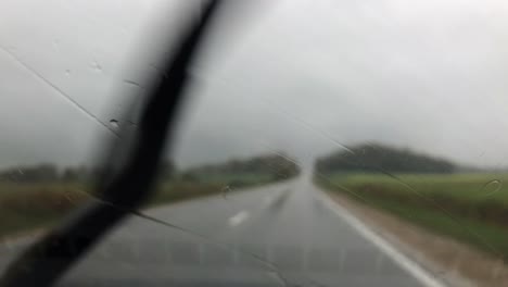 Inside-the-car,-rainy-weather-day