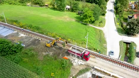 Railway-reconstruction-site