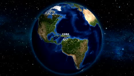 EARTH-ZOOM-IN-MAP---VENEZUELA-CORO