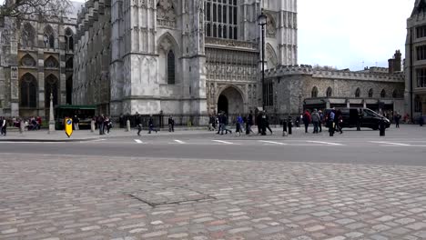 Abadía-de-Westminster,-formalmente-titulado-la-iglesia-colegial-de-St-Peter-en-Westminster,-es-una-iglesia-grande-y-gótico-de-la-abadía-en-la-ciudad-de-Londres