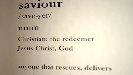 Saviour-Definition