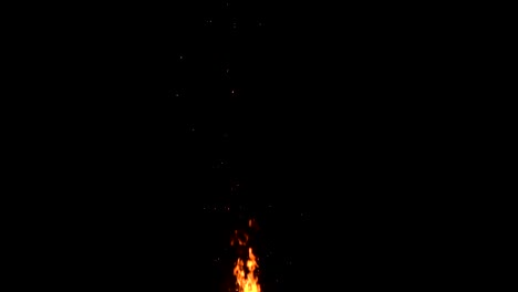 high-speed-shot-of-fire-flames-and-glowing-ash-particles-on-black-background