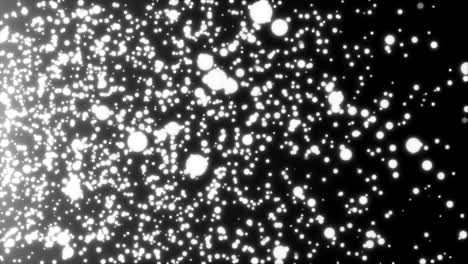 Many-abstract-small-white-particles-in-space,-computer-generated-abstract-background