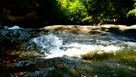 Water-flowing-in-streams-slow-motion.