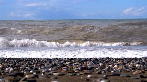 Storm-on-the-Sea.-Huge-Waves-are-Crashing-and-Spraying-on-the-Shore.-Slow-Motion