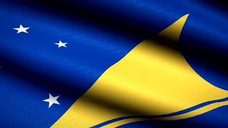 Tokelau-Flag-Waving-Textile-Textured-Background.-Seamless-Loop-Animation.-Full-Screen.-Slow-motion.-4K-Video