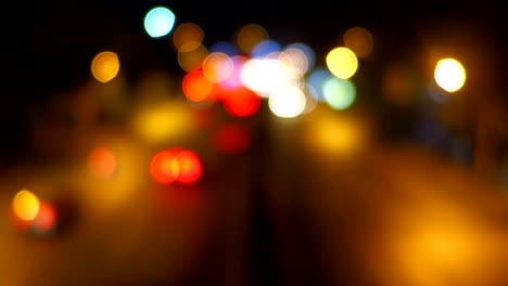 Unschärfe-Bokeh-einer-Verkehrsampel