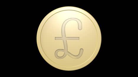 Signo-de-libra-en-la-moneda-de-oro