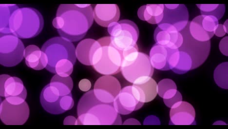 Zusammenfassung-Hintergrund-mit-animierten-leuchtenden-lila-Magenta-weißen-Bokeh-Schleife,-alpha