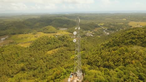 Telephone-signal-tower-in-mountains