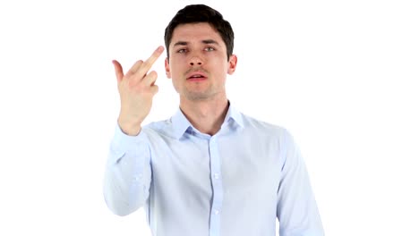 Showing-Middle-Finger,-Anger-Outburst