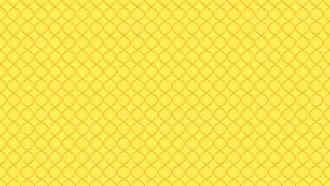 Abstract-Line-wave-zigzag-rotate-moving-illustration-brown-color-on-yellow-background-seamless-looping-animation-4K-with-copy-space