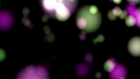 Fondo-abstracto-con-animación-que-brilla-intensamente-púrpura-magenta-verde-blanco-bokeh