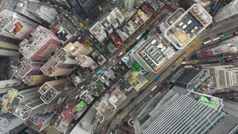 día-tiempo-paisaje-urbano-chai-wan-distrito-aéreo-arriba-abajo-panorama-4k-hong-kong