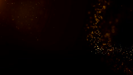 Background-gold-movement.-Universe-gold-dust-with-stars-on-black-background.-Motion-abstract-of-particles.