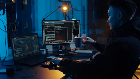 hacker-in-hoodie-using-computers-for-cyber-attack