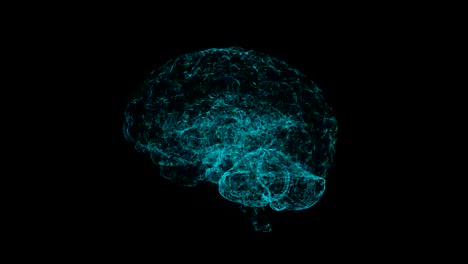 3d-render-xray-style-image-of-human-brain-rotating.-Blue-abstract-futuristic-science-and-technology-motion-background