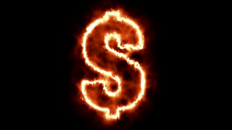 hot-burning-letter-on-black-background