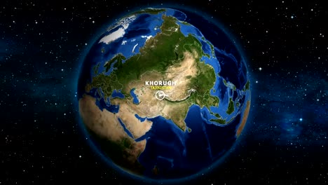 EARTH-ZOOM-IN-MAP---TAJIKISTAN-KHORUGH