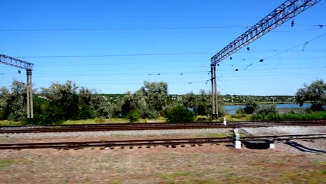 Camino-del-ferrocarril.-Tiro-en-movimiento.