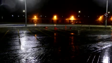 Traffic-cone-blowing-in-typhoon-wind