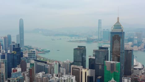 día-tiempo-ciudad-victoria-centro-puerto-aéreo-panorama-4k-hong-kong