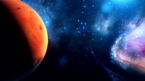 Realistischer-Planet-Mars-aus-dem-Weltraum