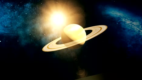 Realistischer-Planet-Saturn-aus-dem-Weltraum