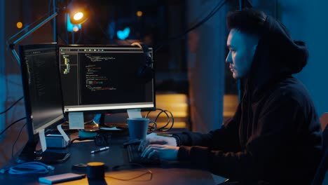 hacker-in-hoodie-using-computers-for-cyber-attack