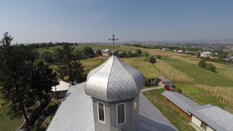 beautiful-landscape-church-in-the-countryside.-drone-video